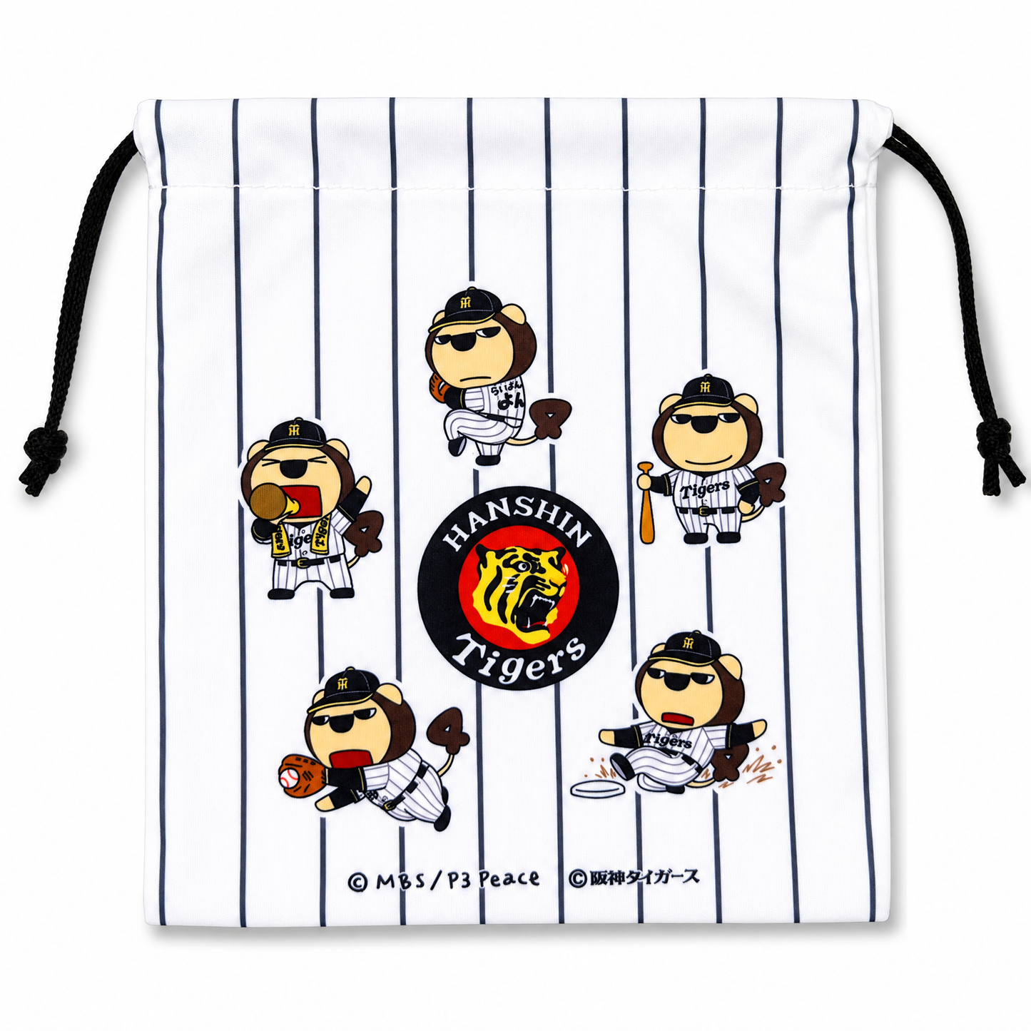 らいよんチャン×阪神タイガース マルチ巾着
