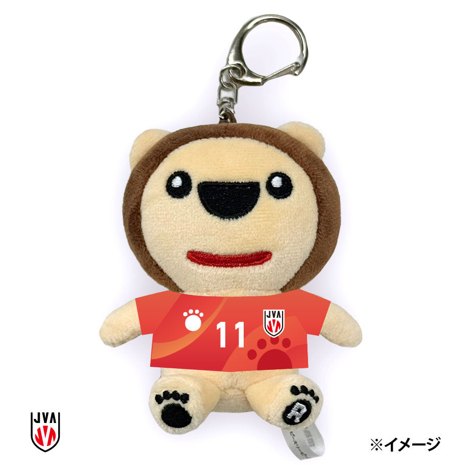 【7月末発送予定】バレーボール女子日本代表ユニフォーム らじおんチャン ぬいぐるみキーホルダー