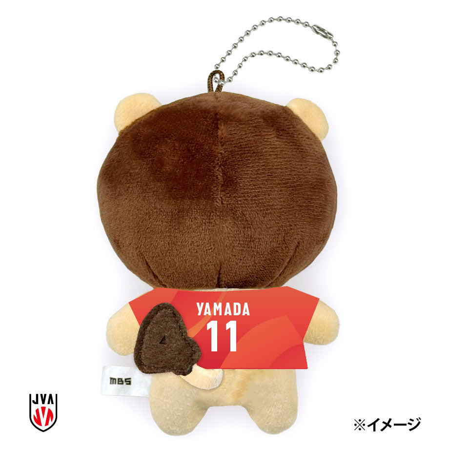【7月末発送予定】バレーボール女子日本代表ユニフォーム らいよんチャン ぬいぐるみキーホルダー