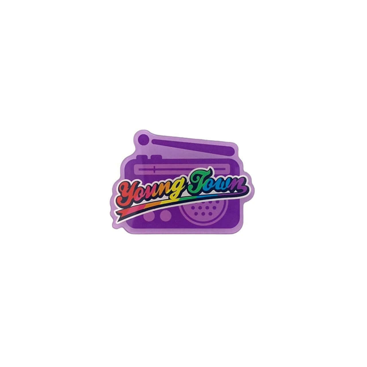 ヤングタウンアクリルクリップ（パープル）