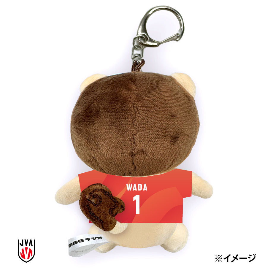 【7月末発送予定】バレーボール女子日本代表ユニフォーム らじおんチャン ぬいぐるみキーホルダー