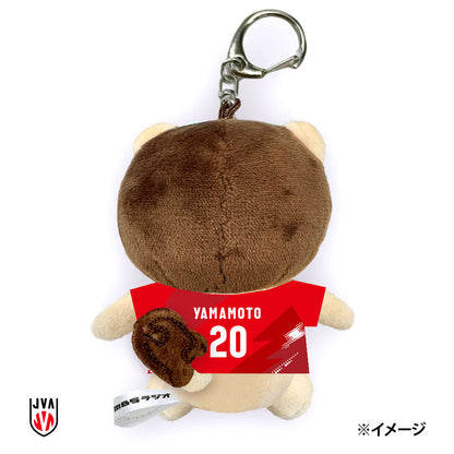 【7月末発送予定】バレーボール男子日本代表ユニフォーム らじおんチャン ぬいぐるみキーホルダー