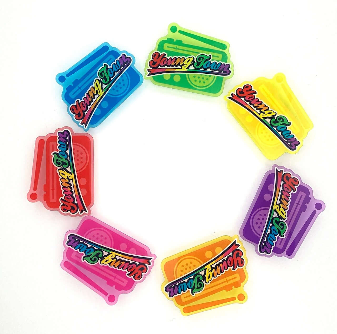 ヤングタウンアクリルクリップ（グリーン）