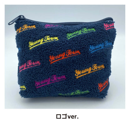 ヤングタウンもこもこポーチ～『出張に便利』『錠剤を入れるのにピッタリ！』と出演者ではなくスタッフが言っていました。～（ロゴ）