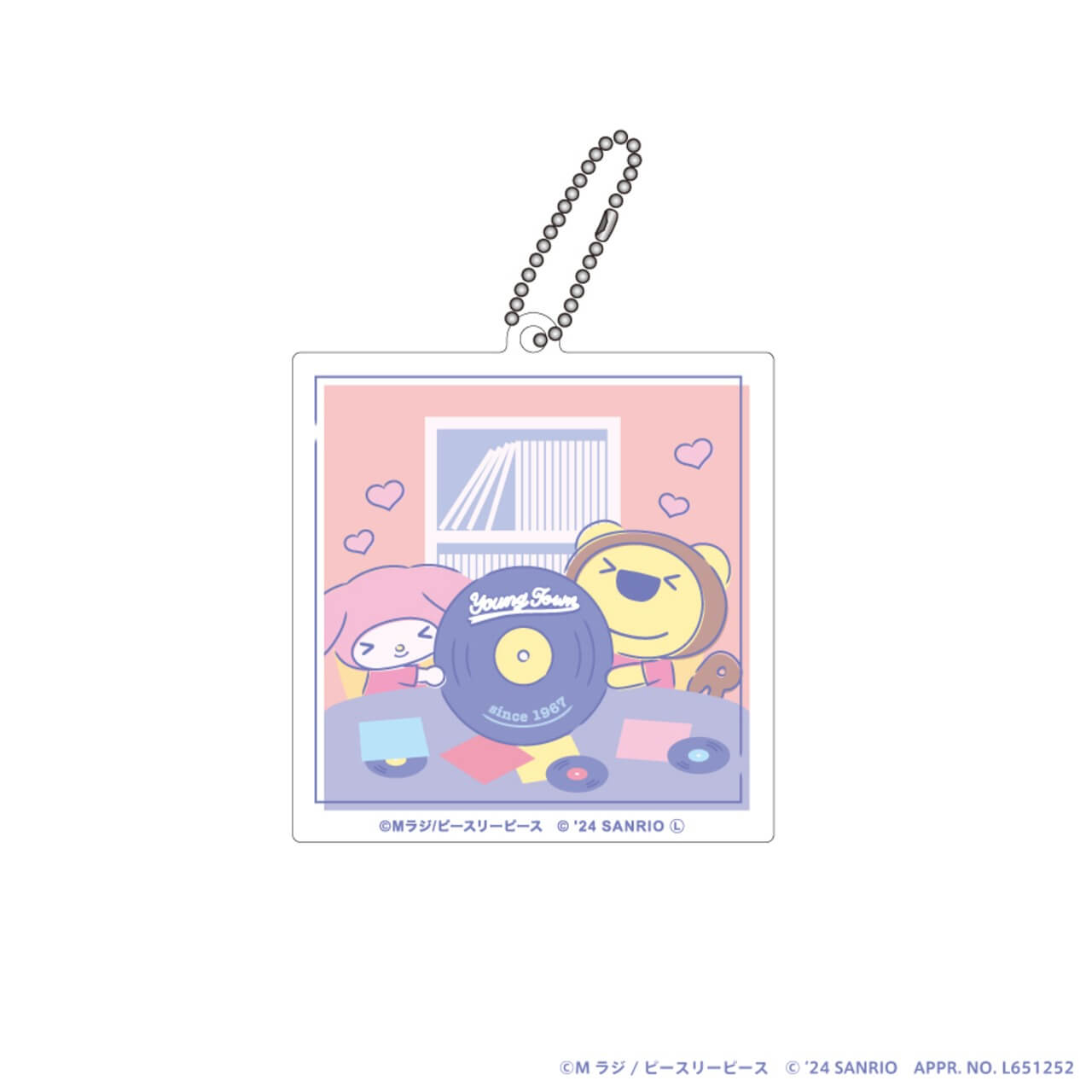 ヤングタウン×サンリオキャラクターズ トレーディングアクリルキーホルダー（単品）