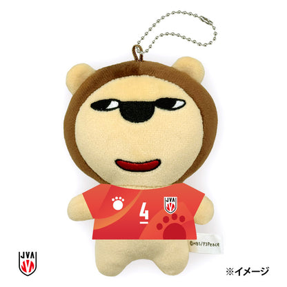 【7月末発送予定】バレーボール女子日本代表ユニフォーム らいよんチャン ぬいぐるみキーホルダー