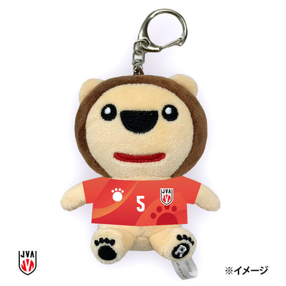 【7月末発送予定】バレーボール女子日本代表ユニフォーム らじおんチャン ぬいぐるみキーホルダー