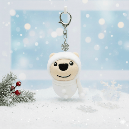 【冬季限定】ゆきだるまらじおんチャンキーホルダー＊＊雪の結晶チャーム付き＊＊