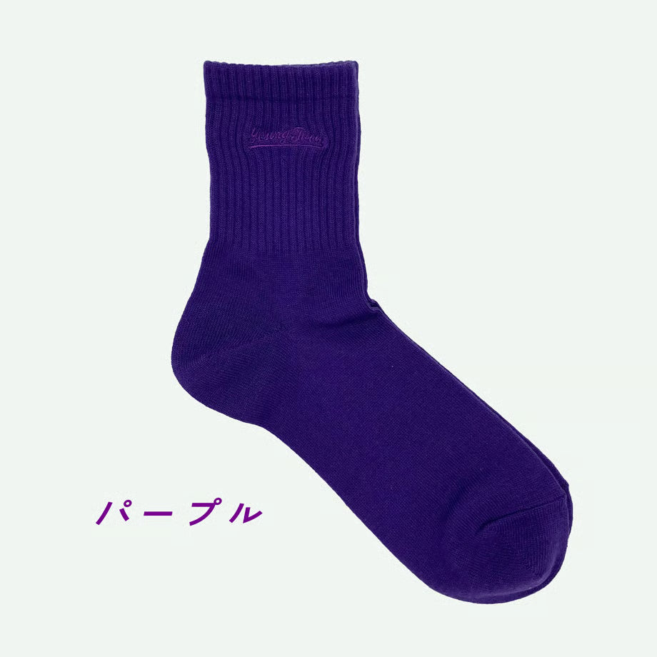 ヤングタウンのシャレオツ靴下（パープル）