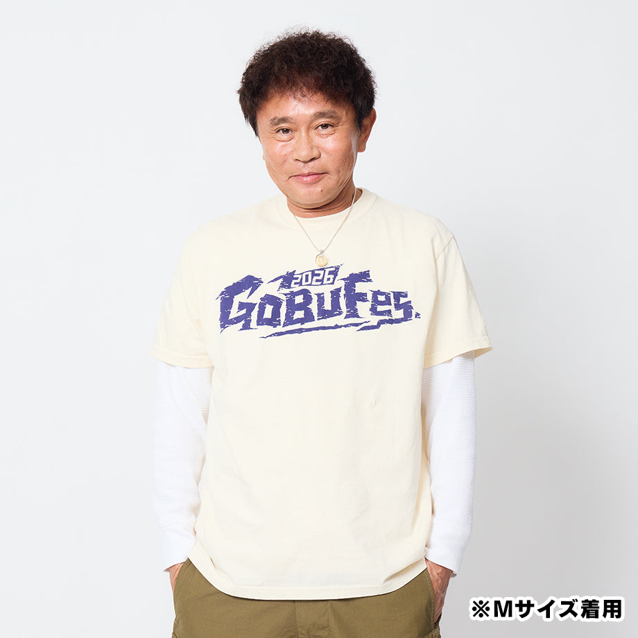 ごぶごぶフェスオフィシャルＴシャツ　ヴィンテージ（アイボリー）