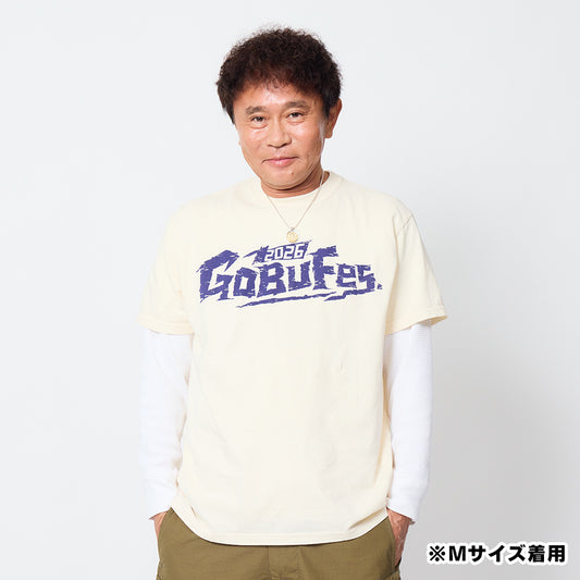 ごぶごぶフェスオフィシャルＴシャツ　ヴィンテージ（アイボリー）