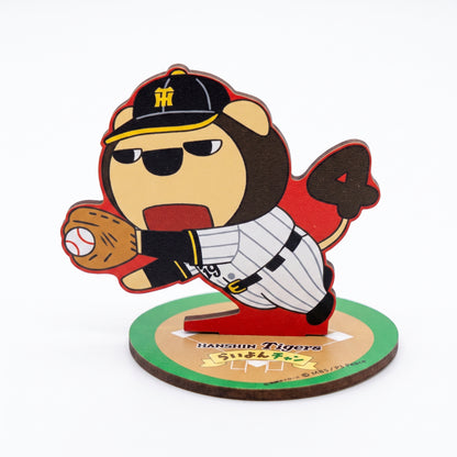 らいよんチャン×阪神タイガース　木製メモスタンド(クリップ付き)（全５種・ランダム）